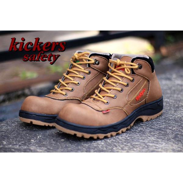 Sepatu pria boots safety kickers