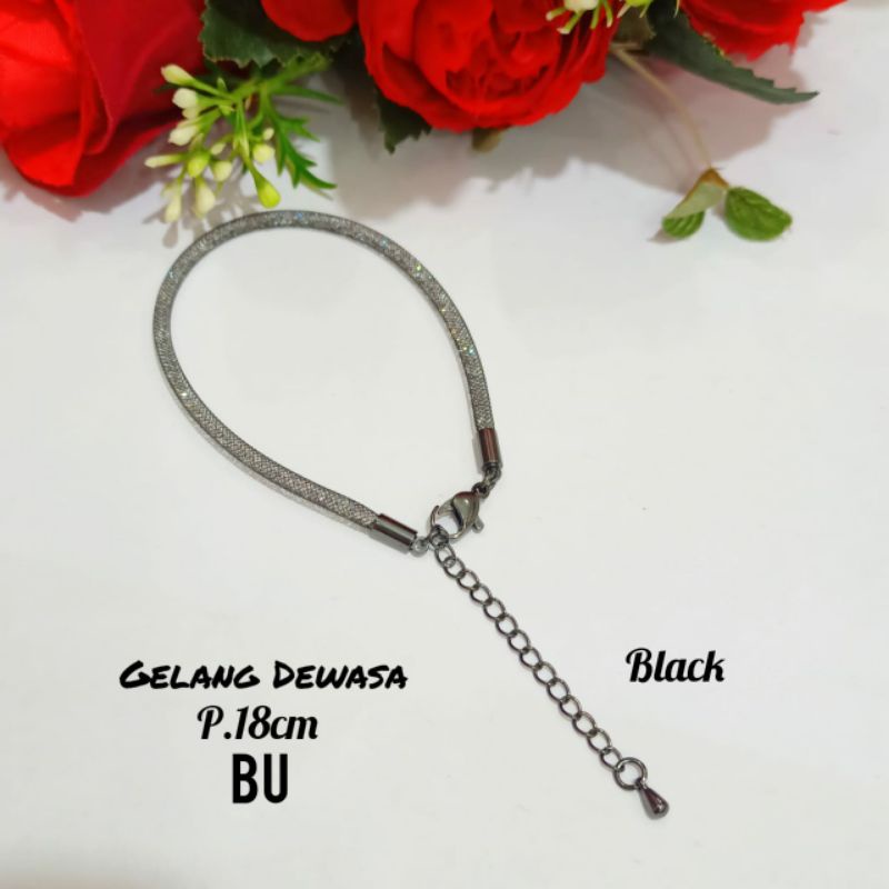 COD|| Gelang Pandora Gliter Dewasa TITANIUM,termurah