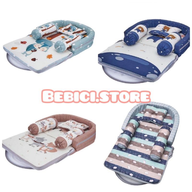 Vee & Mee - Kasur Lipat Kelambu astronot bear VMK1040 raccoon VMK1050  rhino VMK1010 squirrel VMK103