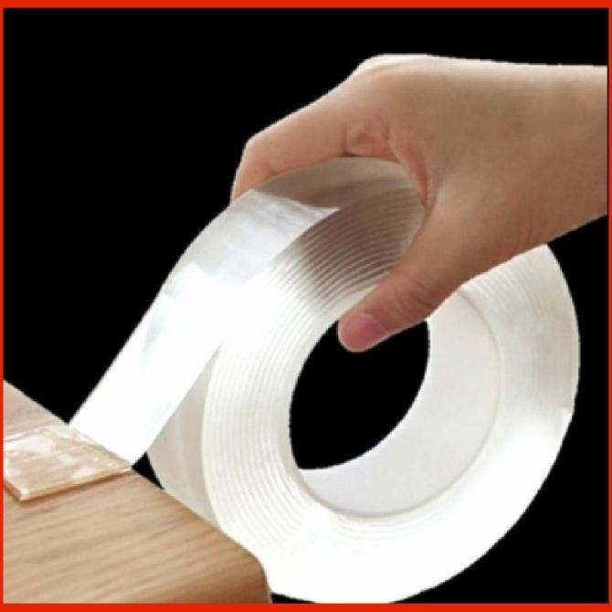 

(BISA COD) double tape bening nano magic ukuran 3 cm 2 meter super kuat BERKUALITAS Kode 205