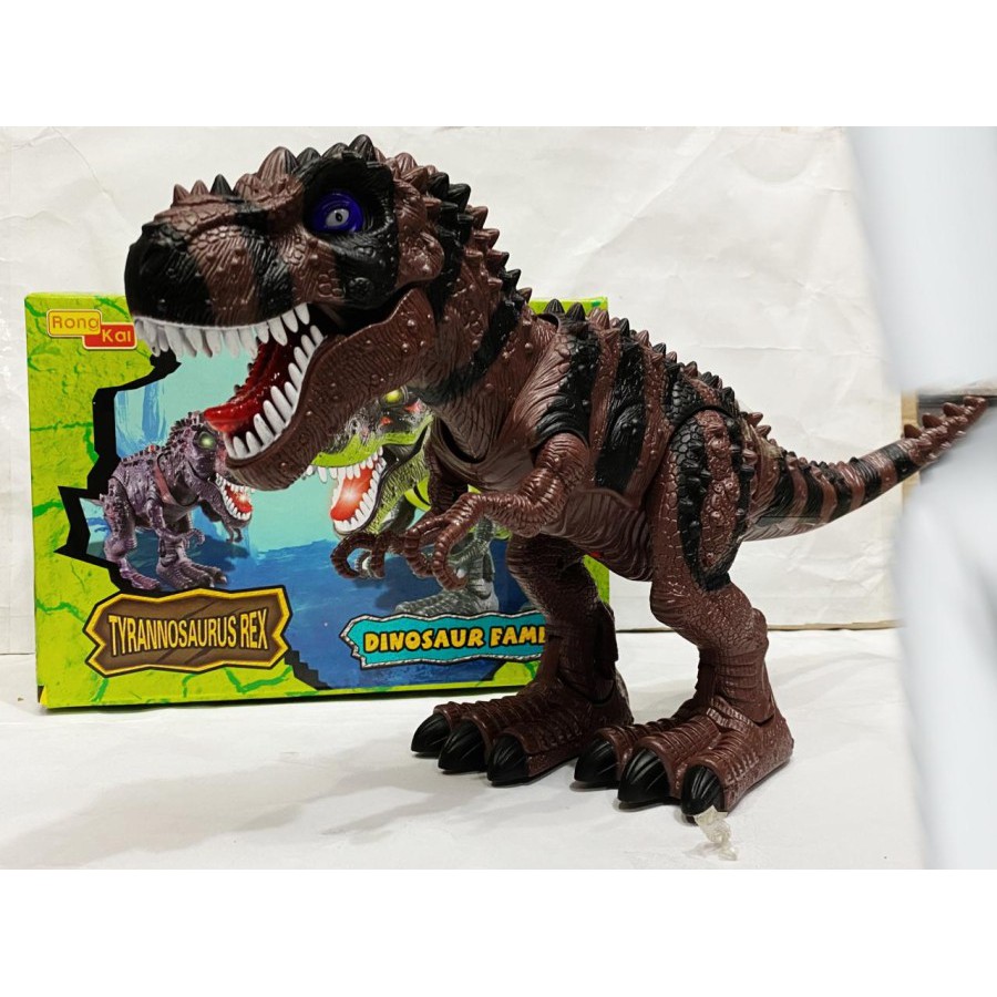 Mainan Anak Dinosaurus Baterai Tyrannosaurus Rex T-Rex Tyrex 6623