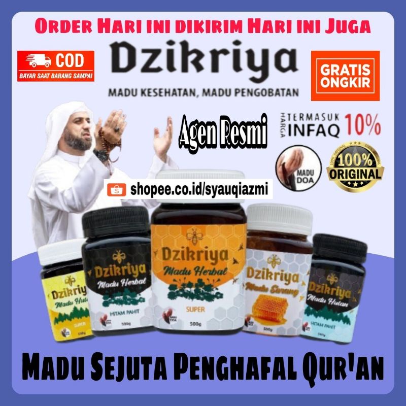 (Agen Resmi)Madu Dzikriya Asli Original Madu Dzikriya Hutan Hitam Pahit Madu Dzikriya Hutan Super Ma