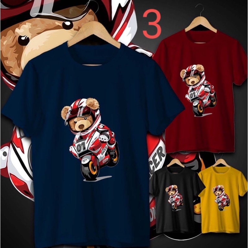 KAOS DISTRO - Teddy Bear T-Shirt Teddy Bear (Pria &amp; Wanita)