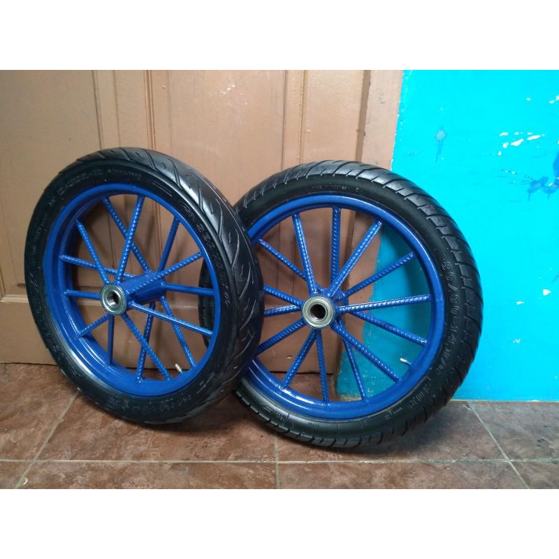 Roda Gerobak Dorong Ruji Behel Ring 14 Ban mio ..tanpa as