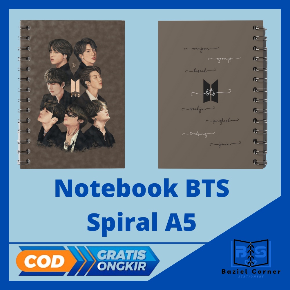 

Notebook BTS Buku Catatan BTS Spiral A5 Aesthetic