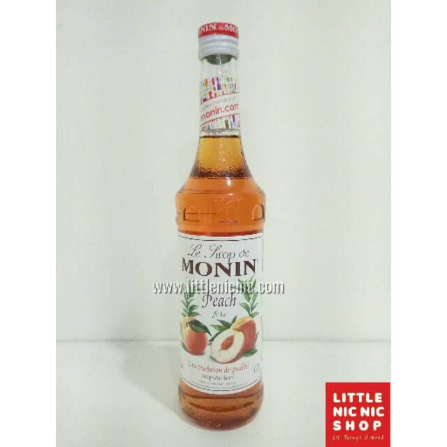 

Monin Peach flavoured syrup 70 CL (700ml) sirup rasa pit minuman café