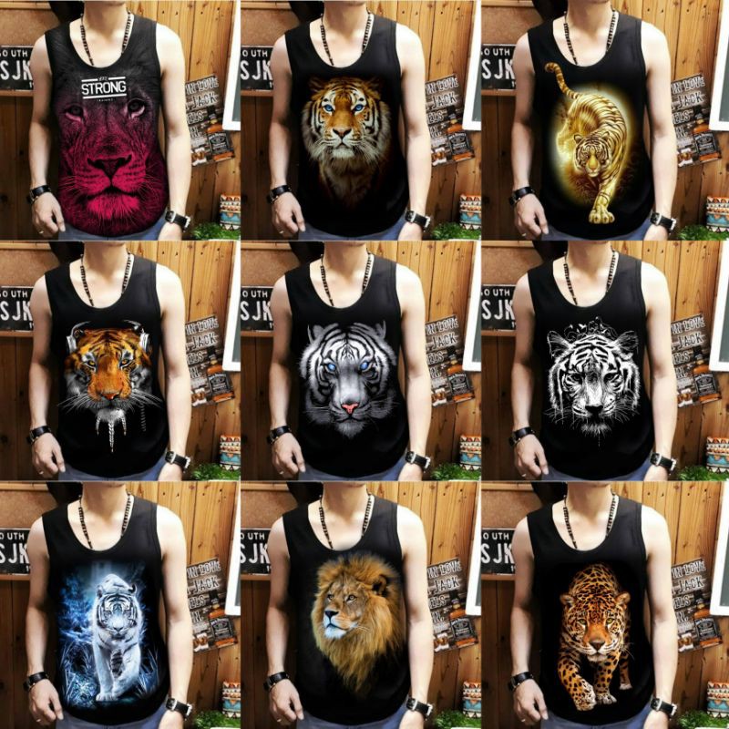 Shalch trendy Singlet Lekbong pria Macan