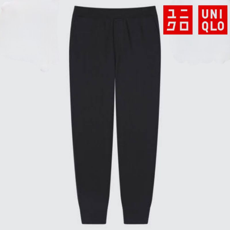Uniqlo Jogger Joger Pants Celana Black White Navi Army Putih Dongker Hitam S M L XL (Preloved)
