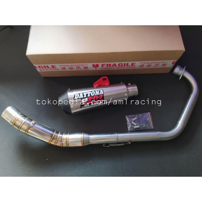 knalpot Daytona slash gp taperJupiter Z Z1 Mx 135 150 king Supra Gtr Sonic CB150 Cb 150r new fullset