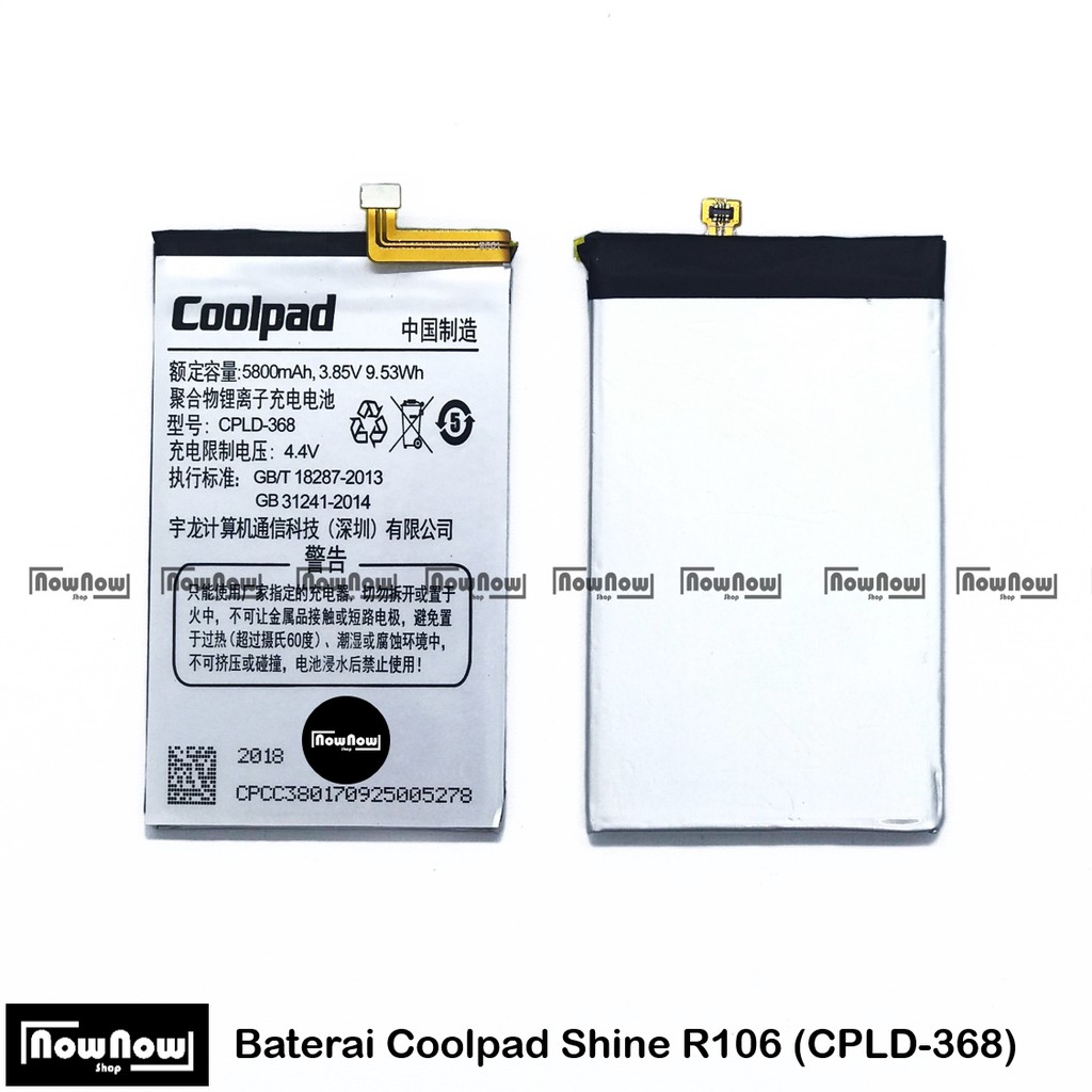 Baterai Coolpad Shine R106 CPLD-368 Original Batre Batrai Battery HP CPLD 368 Cool Pad