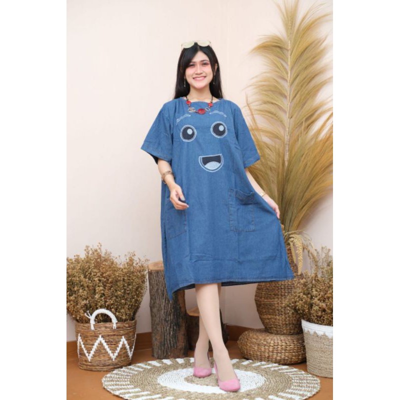 dres bordir mata jumbo LD 140 big size