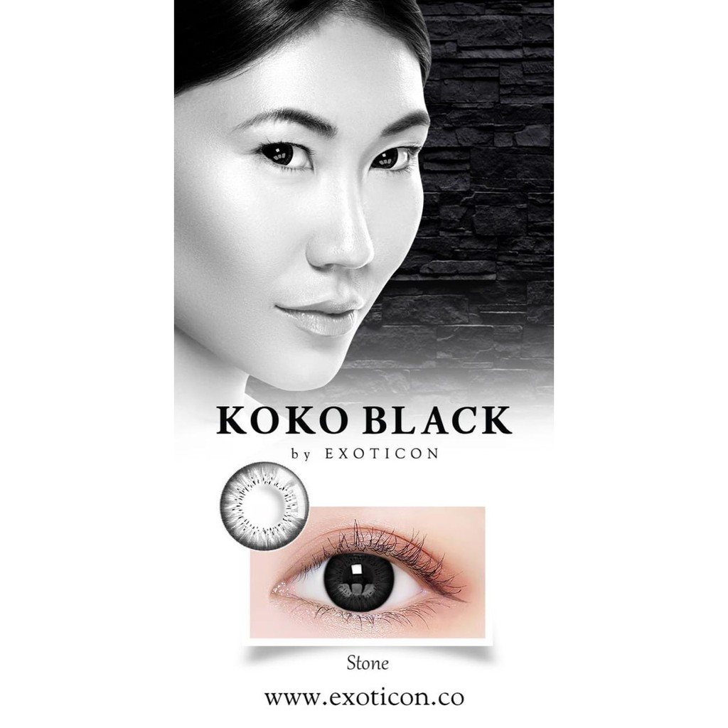 Softlens Koko Black By X2 / Softlense / Soflens + FREE LENSCASE