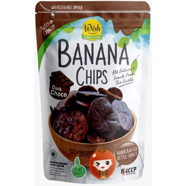 

WOH - BANANA DARK CHOCOLATE KERIPIK PISANG LAPIS COKLAT 100 GRAM