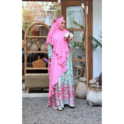 GAMIS Syari GLZ SET PREMIUM Roberto cavali + ceruty babydoll DITA SYARI