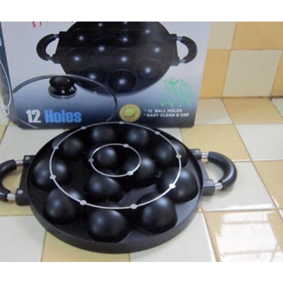 Cetakan Takoyaki Jumbo 12 Lubang HAPPYCALL 
