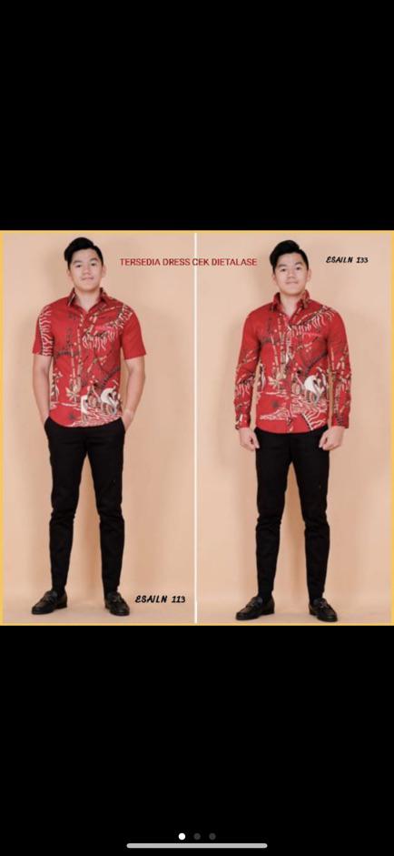 Kemeja Batik Pria Lengan Panjang Ori/kemeja Kerja Kantor/kemeja Pesta Cmisbl113