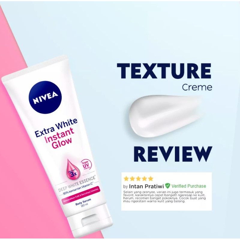 NIVEA BODY CARE BODY SERUM EXTA WHITE INSTANT GLOW 180ML