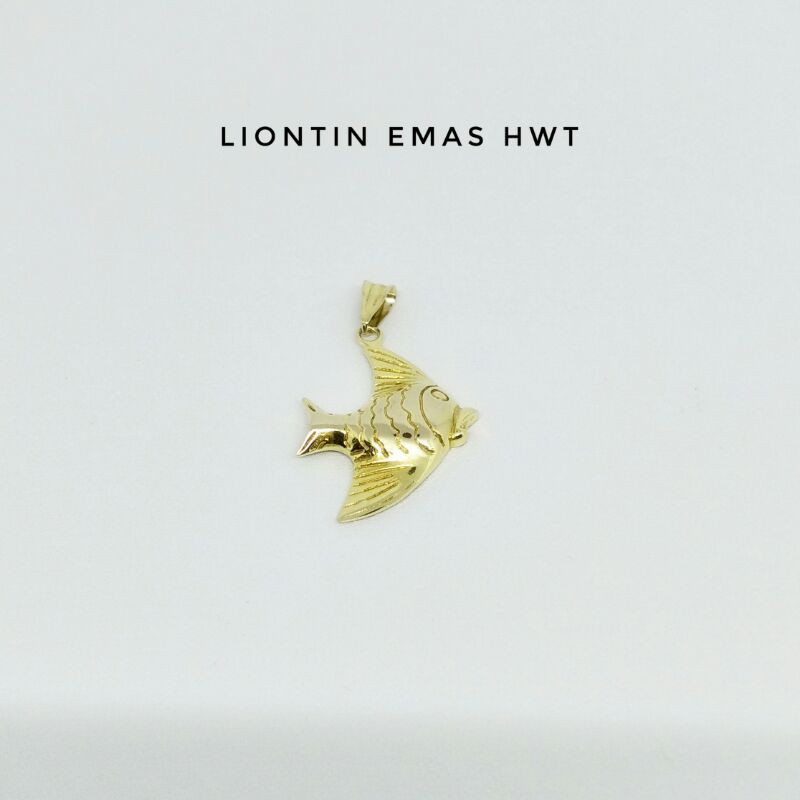 Liontin Ikan Emas 375 HWT Berat +/- 1.93 gram