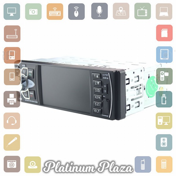 Kklusb Tape Audio Mobil Bluetooth MP5 Media Player Parkir Monitor LCD 4.1 Inch - 4022`1T5UAQ-- Black