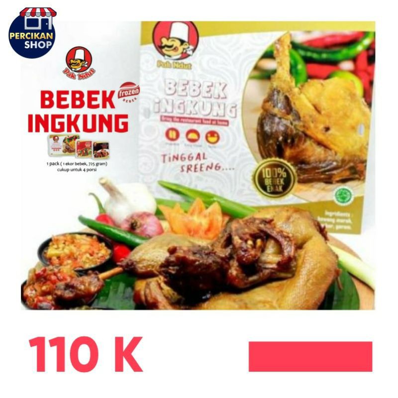 

BEBEK INGKUNG BUMBU REMPAH KHAS PAK NDUT KEMASAN FROZEN FOOD