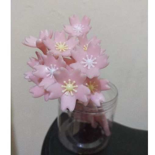 

Bolpen/Bolpoin/Pulpen Bentuk Bunga Sakura Pink Lucu