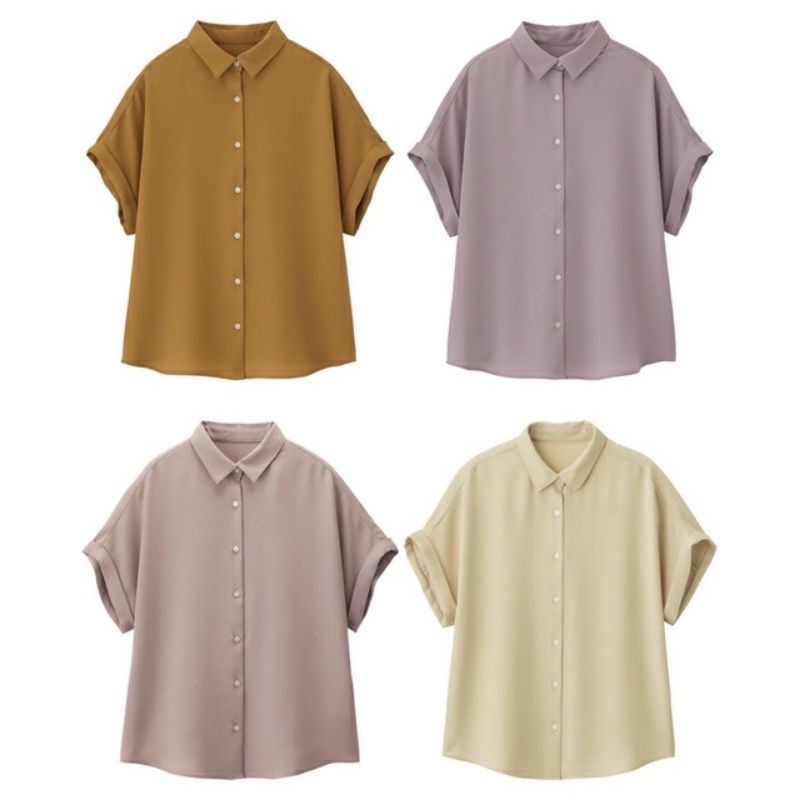 GU Uniqlo airy shirt kemeja