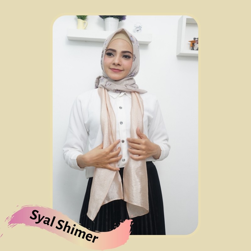 SYAL SHIMER ORGANZA CREPE JAHIT TEPI