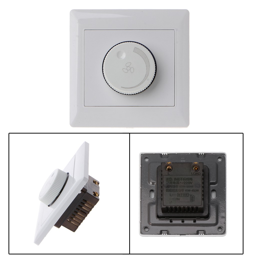 220v 10a Adjustment Ceiling Fan Speed Control Switch Wall Button