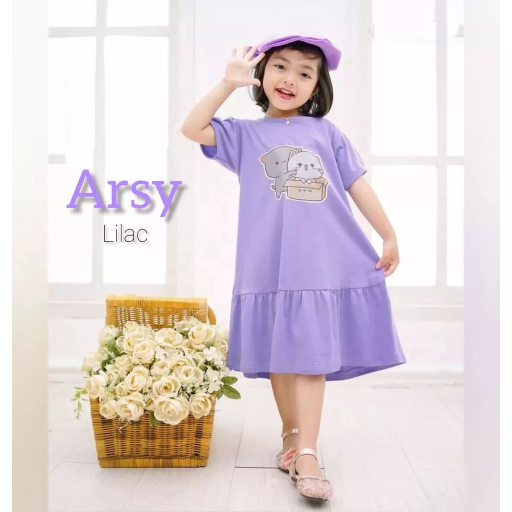 GAMIS ARSY KIDS BAHAN COMBED UKURAN S M L GAMIS ANAK TERBARU 2022 PAKAIAN MUSLIM ANAK PEREMPUAN PAKAIAN ANAK PREMPUAN DRESS ANAK 7 - 12 TAHUN