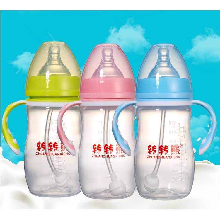 Botol Susu Bayi dan Dot Milk Bottle Nursing Nipple Pacifier Baby Beserta Gagang Pegangan