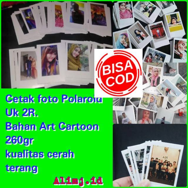 

Cetak polaroid 75 pcs uk 2R
