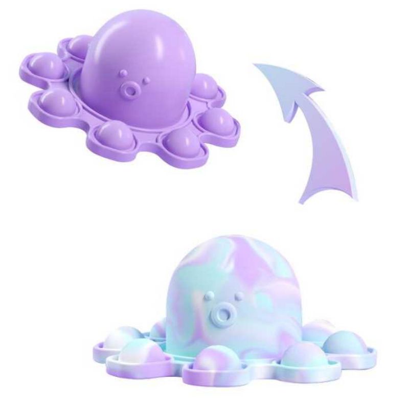 JIMITU Mainan Anak Push Pop It Bubble Sensory Children Toy gurita ungu - N437