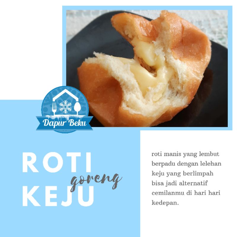 

DEB Roti goreng coklat lumer / keju / cokelat keju / donat coklat melted frozen food halal