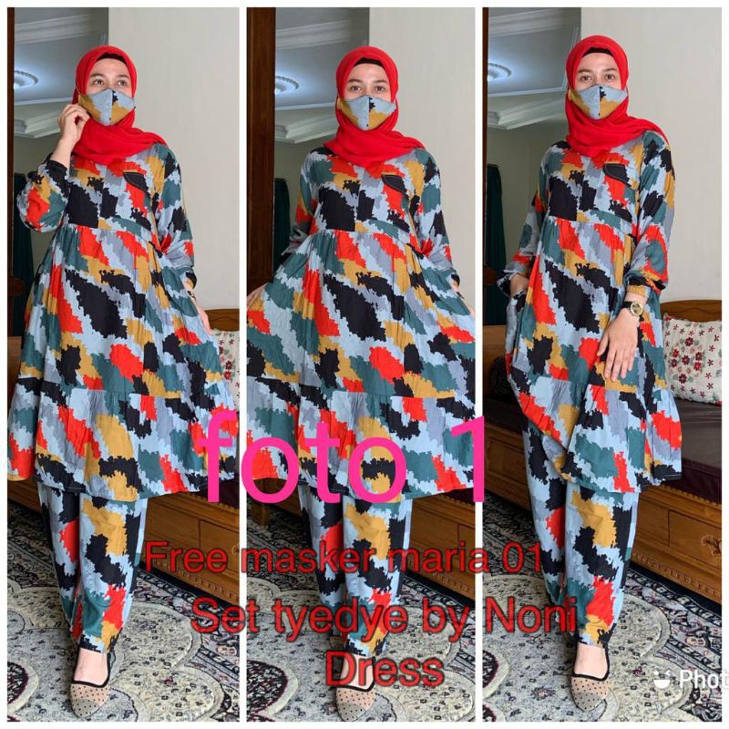 one set tiedye maria by noni dress