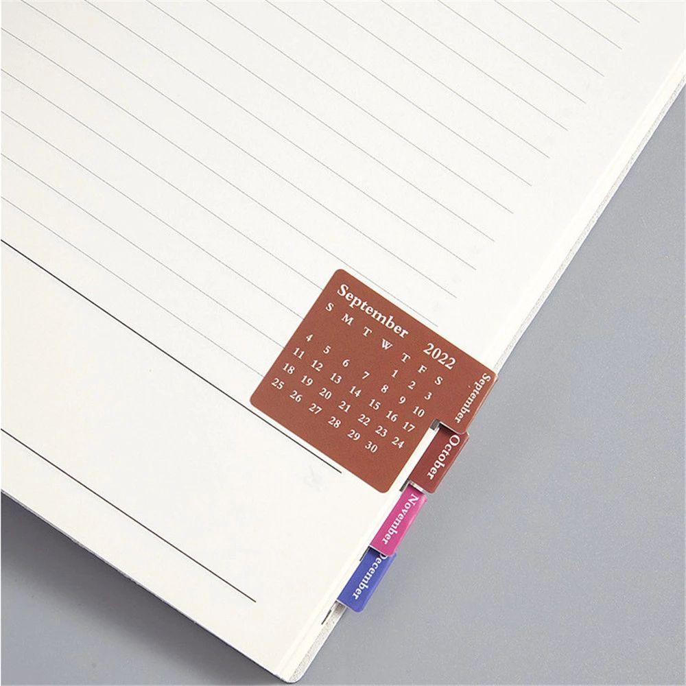 Agustina 2022stiker Kalender Wanita Planner Harian Mingguan Notebook Kantor Sekolah Self Adhesive Index Stickers