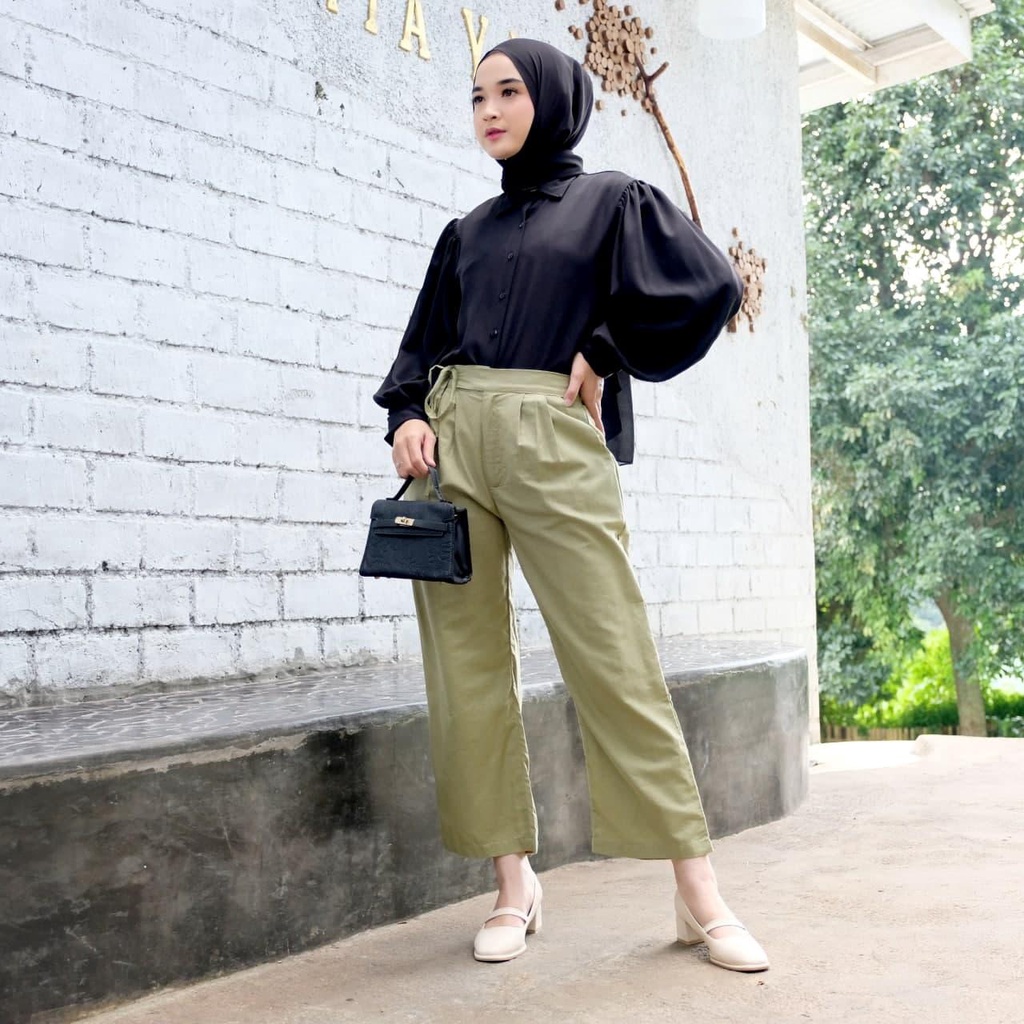 WYNA PANTS / CELANA KERJA / CELANA WANITA / CELANA LINEN