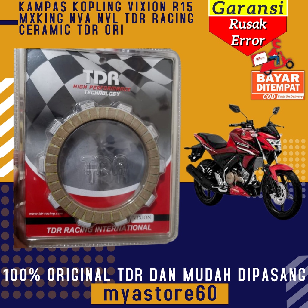 KAMPAS KOPLING VIXION R15 MXKING NVA NVL TDR RACING CERAMIC TDR AKSESORIS SPAREPART MOTOR ORIGINAL