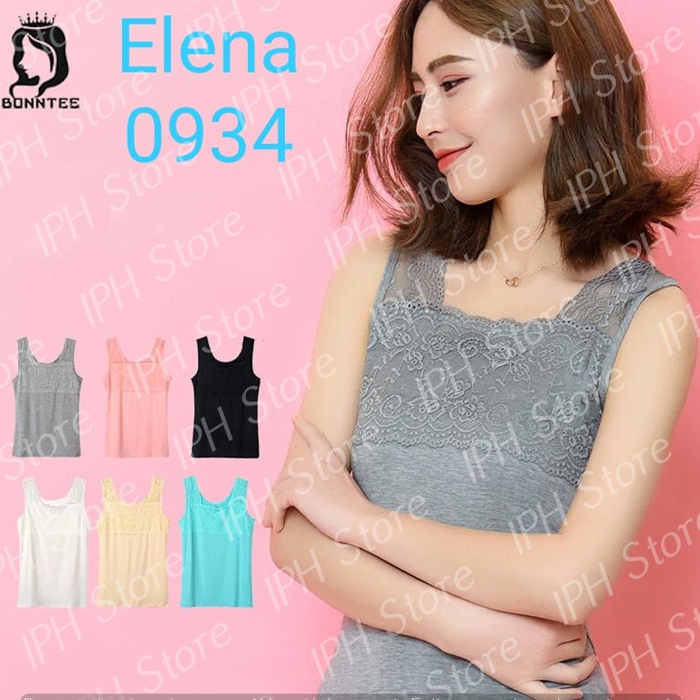 Camisole / Tank Top / Singlet Wanita Elena 0934 (Panjang 38cm, Lingkar 74cm)