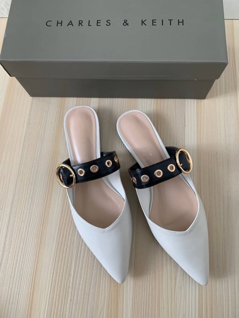 [7.7 Boombastis Sale⚡] - SEPATU SHOES WANITA CKS330 EYELET EMBELLISHED MULES  PREMIUM IMPORT