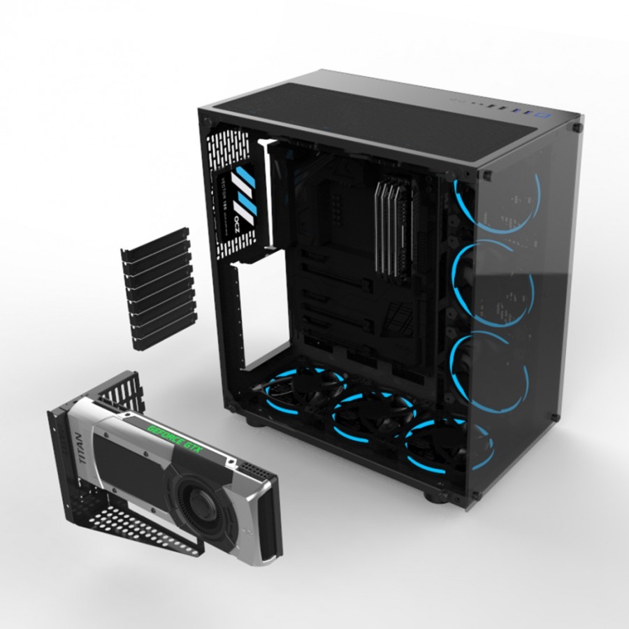 Casing Komputer Gaming Paradox Trickster C-701 - PC Case