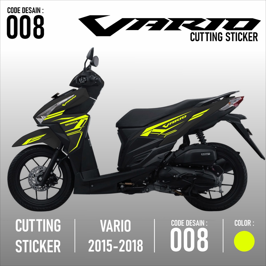 Cutting Sticker Vario - Aksesoris Motor Cuting Honda Vario 125 & 150 Skotlet Stiker Striping Lis Var