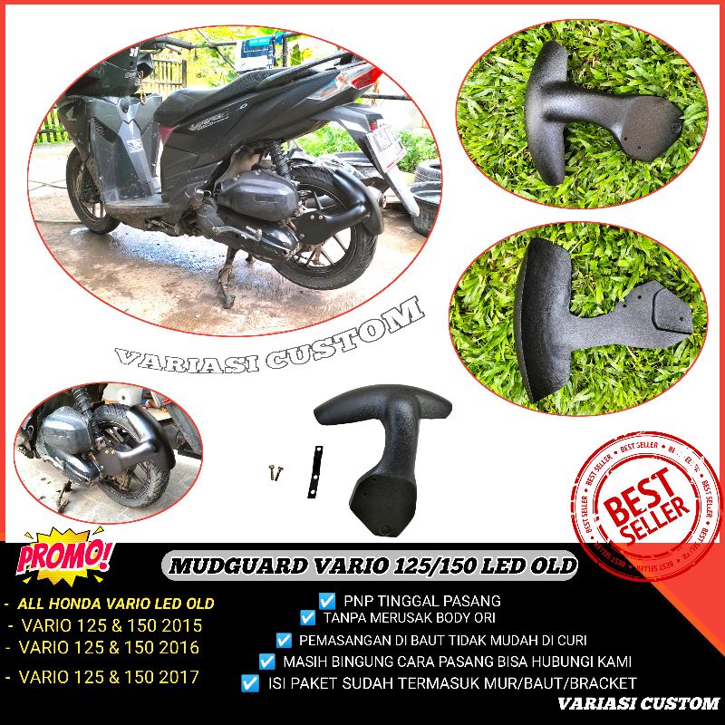 HUGGER MUDGUARD MUD GUARD VARIO 125 - 150 LED OLD