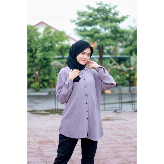 KEMEJA WANITA UNGU