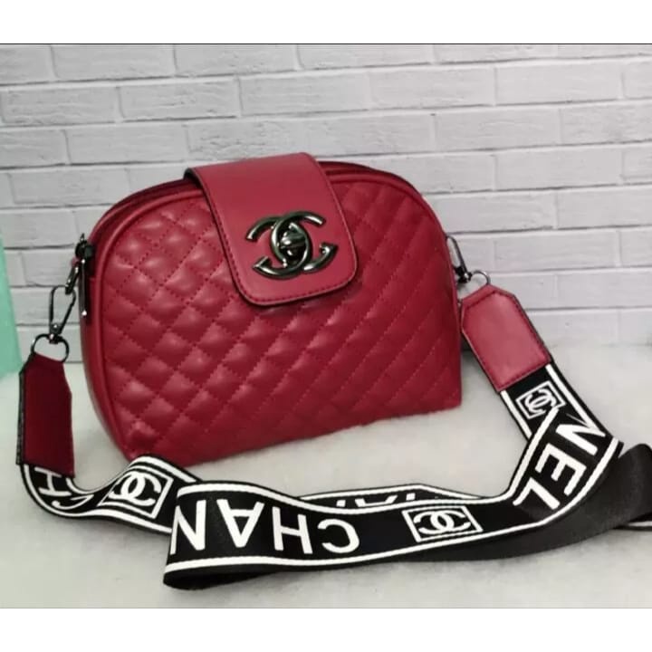 Tas selempang wanita Tali Bapau Channel/sling bag wanita/croco wanita/Tote bag/Tas import