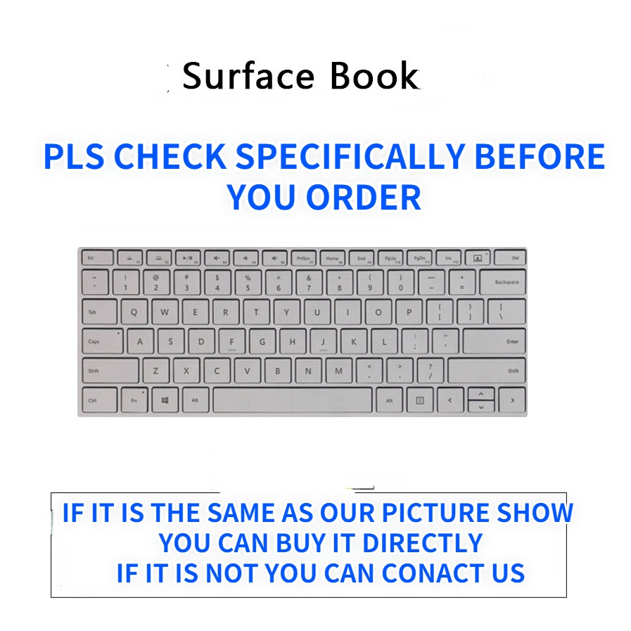 Film Pelindung Keyboard Bahan Silikon Untuk Microsoft Surfacebook 2 / 3 Notebook Laptop 2 / 3