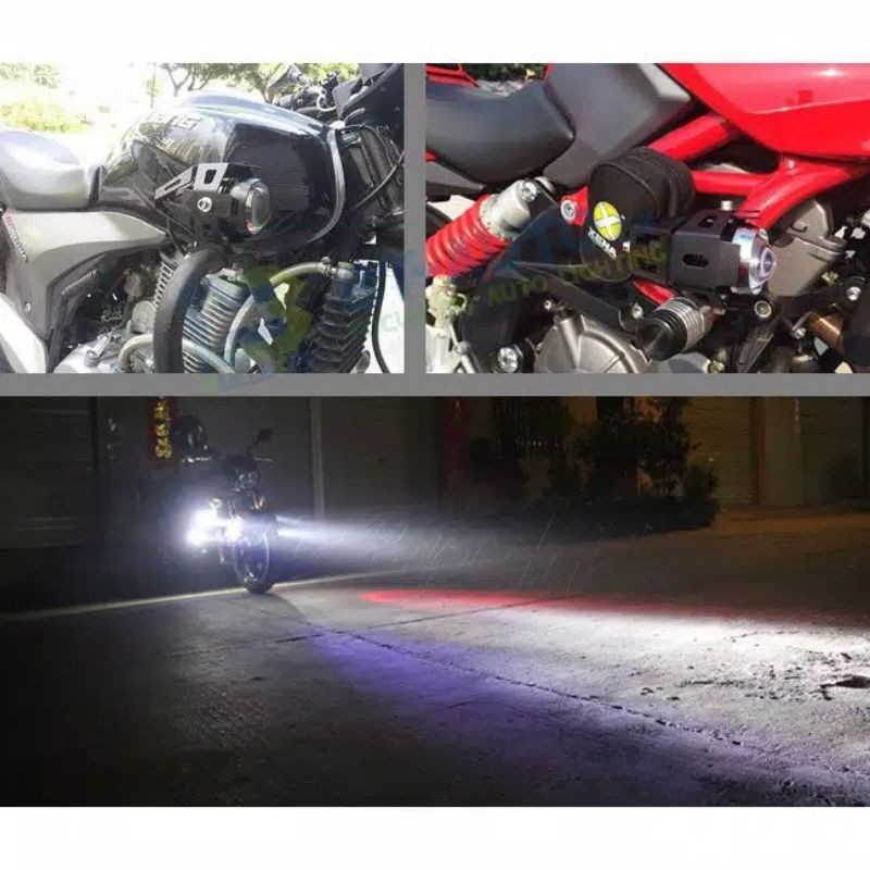 Lampu  Sorot Motor  Tembak LED Projie Projektor Headlight Cree U5 &amp; U1 Lumens 1200  Lampu  Motor