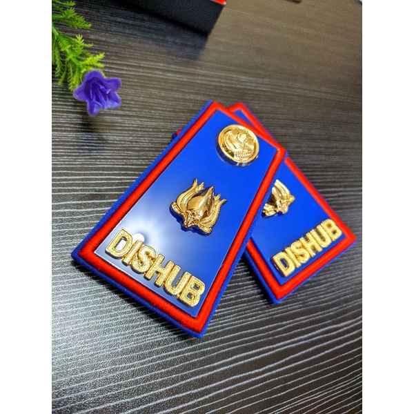 PANGKAT DISHUB 3D - PANGKAT DISHUB GOLONGAN 3D LIS MERAH, LIS BIRU