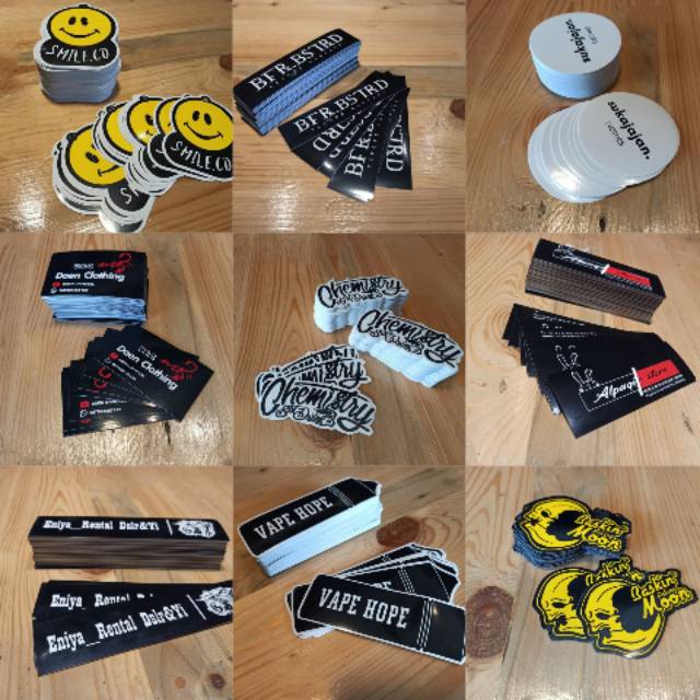 

Custom Stiker - Media promosi stiker brand (90-120 picis) Terima pesanan sesuai design anda
