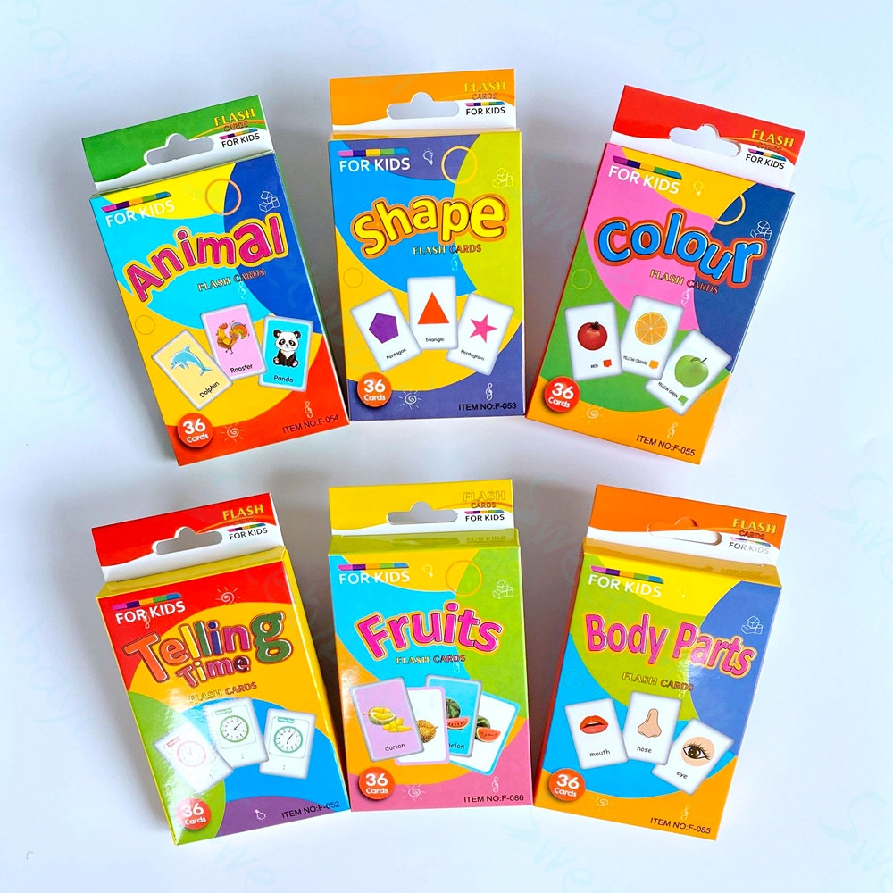 Sweetybayi Flashcard inggris anak Kartu pintar balita Flash card edukasi anak