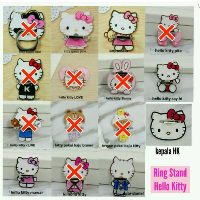 Ring Stand Hello Kitty Tsum Stitch /iring/i Ring handphone asesoris